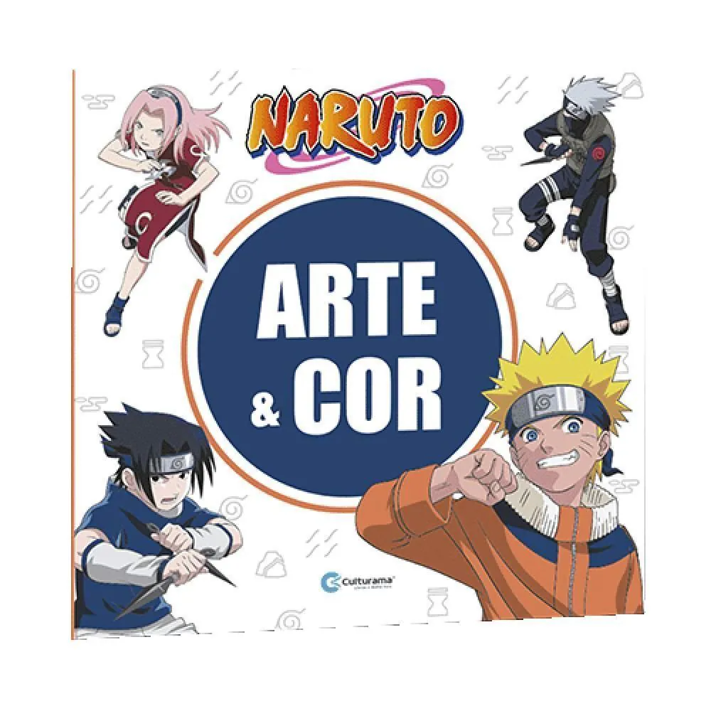 Livro Arte e Cor Naruto Culturama - 020522601