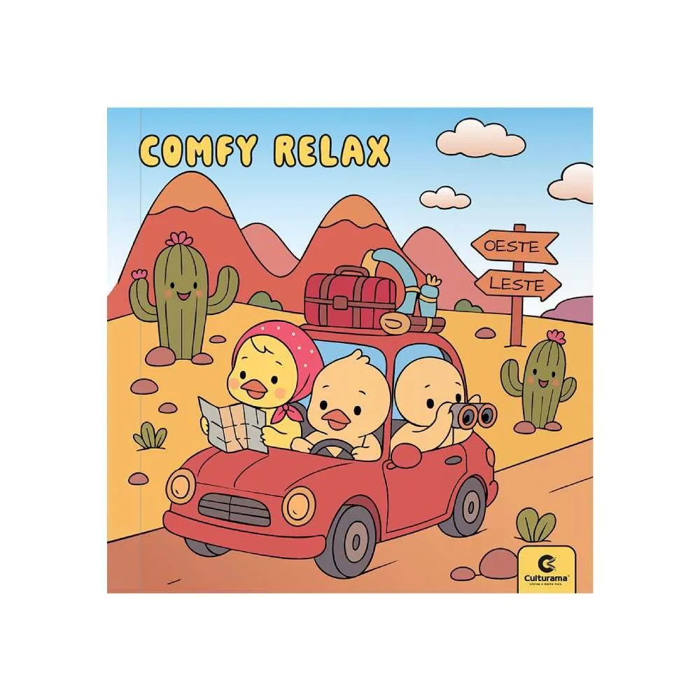 Livro de Colorir Comfy Relax Passeio de Carro - Culturama