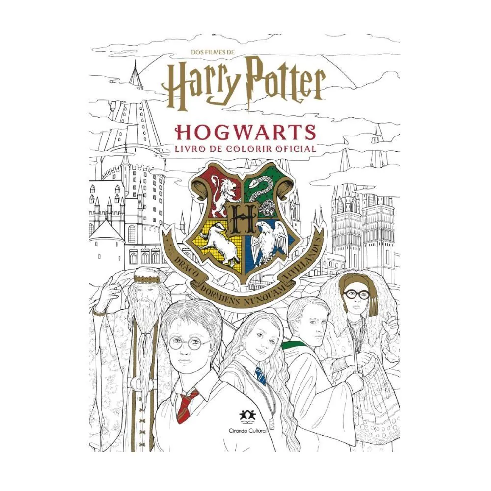 Livro Harry Potter Casas de Hogwarts Ciranda Cultural - para Colorir