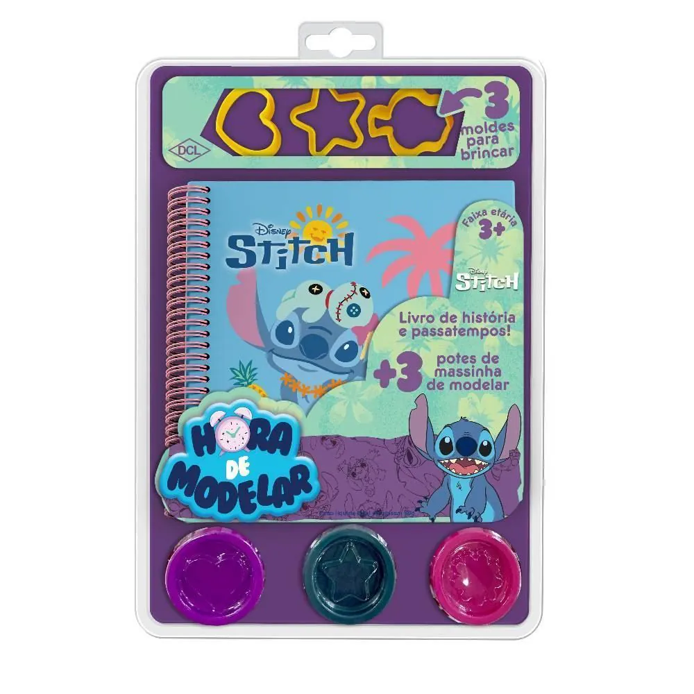 Livro Hora de Modelar Stitch Disney Editora Dcl - D8311