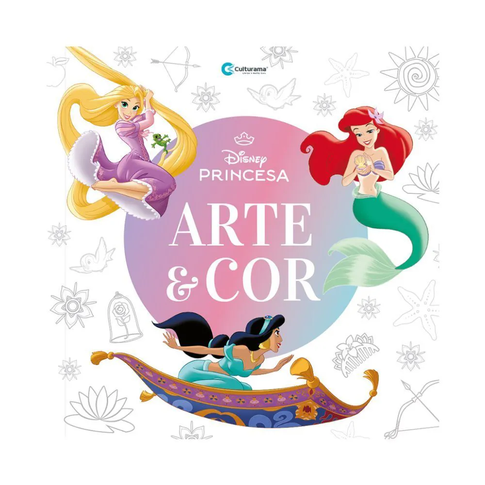 Livro Arte e Cor Princesas Disney Culturama - para colorir
