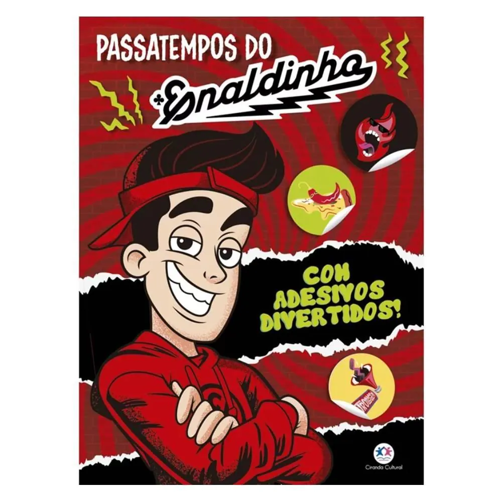 Livro Passatempos do Enaldinho Ciranda Cultural - com Adesivos