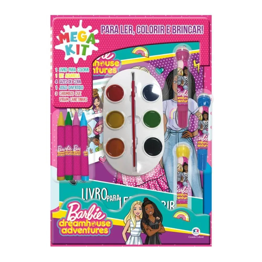 Livro Super Pack Barbie Ciranda Cultural - para Ler e Colorir