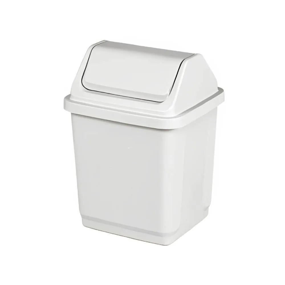 Lixeira Basculante Casablanca 5 Litros Sanremo - Branco