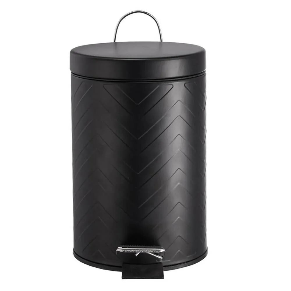 Lixeira Londres com Pedal 3 Litros - Preto