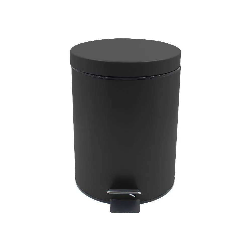 Lixeira com Pedal Viena 5 Litros - Preto