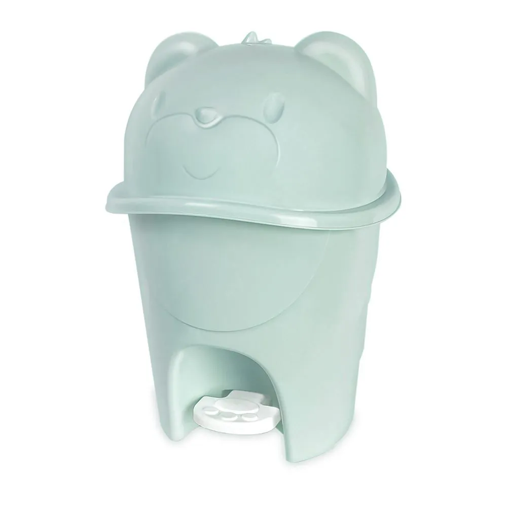 Lixeira Infantil 6,5 Litros com Pedal Fofura Baby - Verde