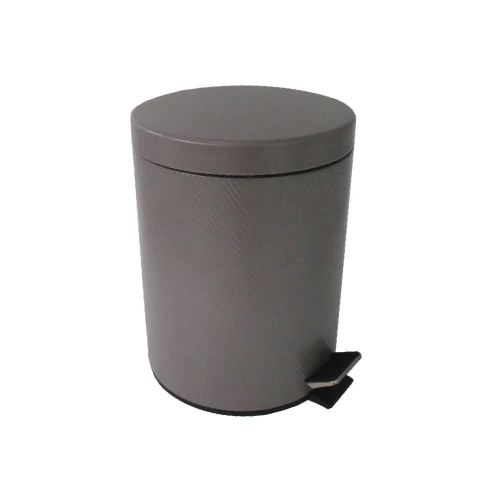 Lixeira Redonda Marrocos com Pedal 3 Litros - Chocolate