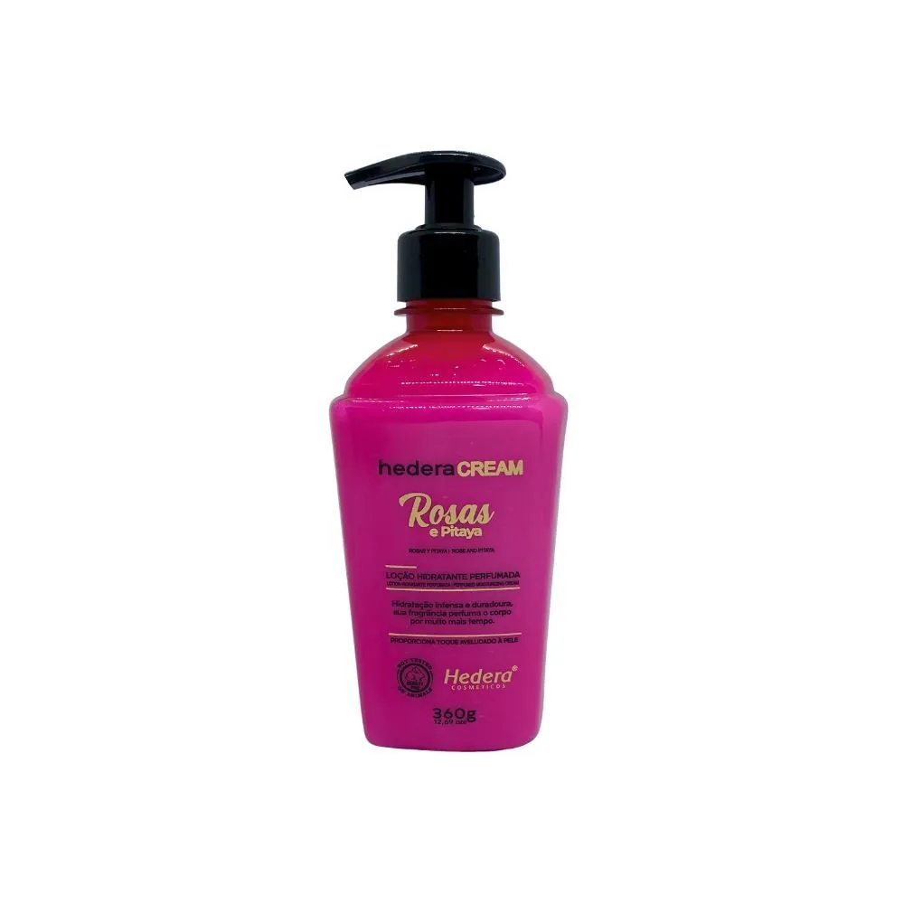 Loção Hidratante Hederacream 360G Rosas e Pitaya