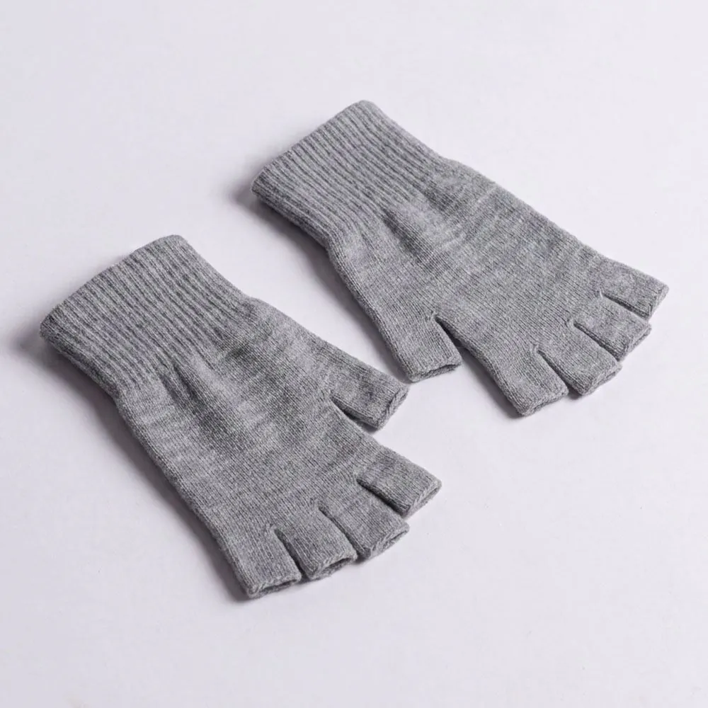 Luva Sem Dedo Feminina em Tricot Boby Blues Mescla