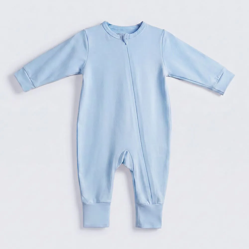 Macacão Térmico Bebê Menino Yoyo Baby Azul Liso