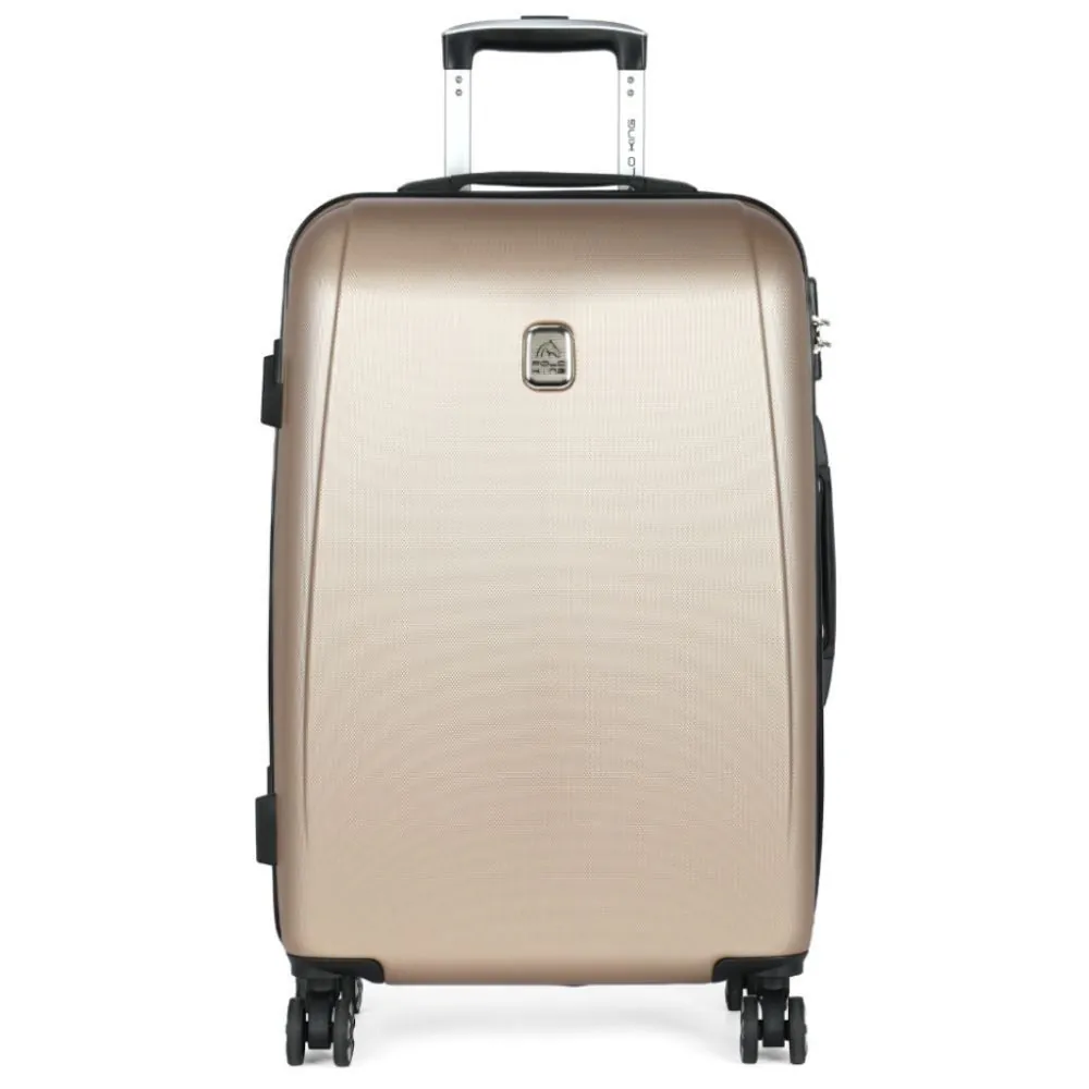 Mala de Viagem Grande Abs 360° Geneva Polo King - Champanhe