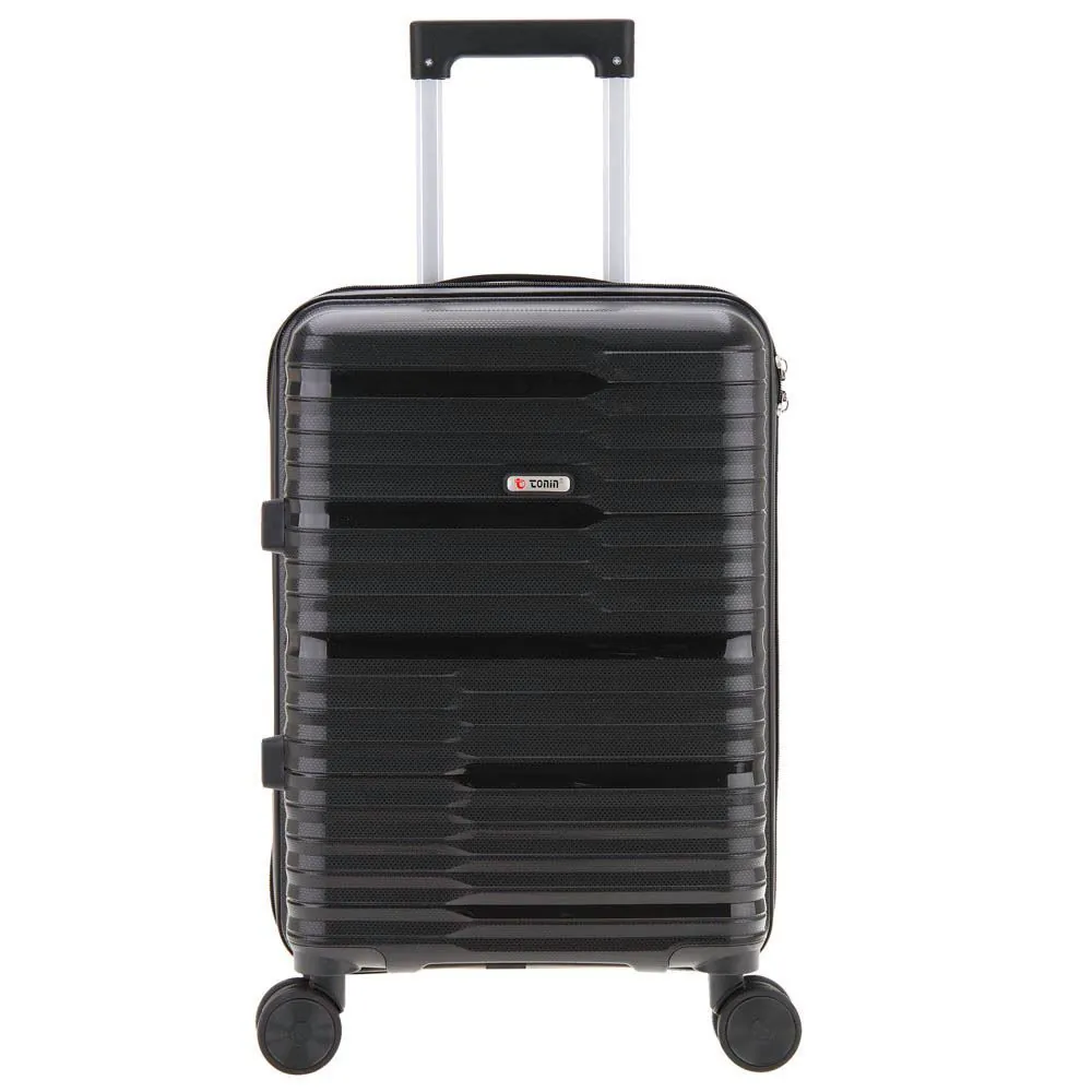 Mala de Viagem Grande Giro 360° Plattinum Tonin - Preto