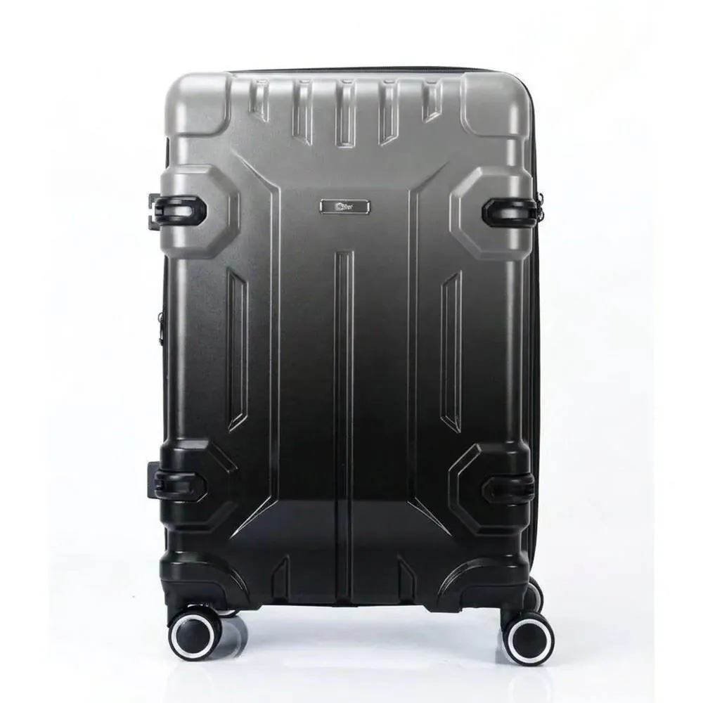 Mala de Viagem Média Ml-300 Abs 360° Della Import - Cinza Degradê