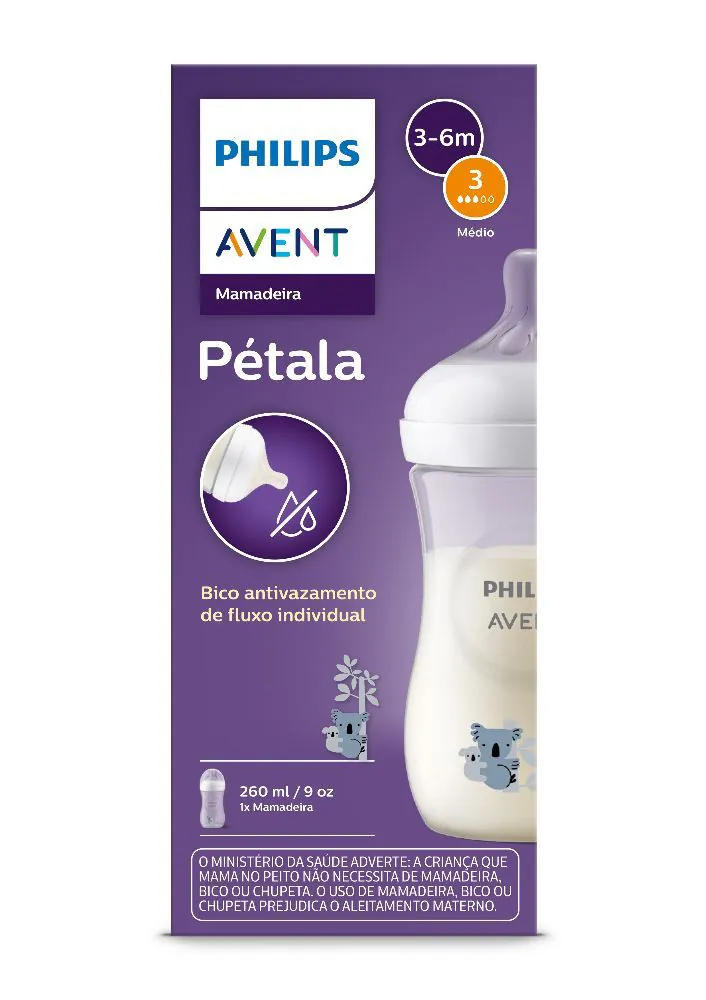 Mamadeira Pétala 3.0 Coala 260Ml