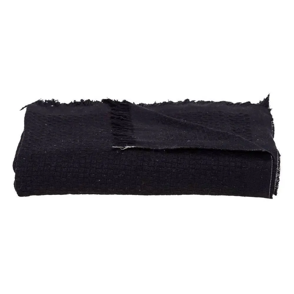 Manta para Sofá Decorativa 1,20X1,45 m Búzios - Preto