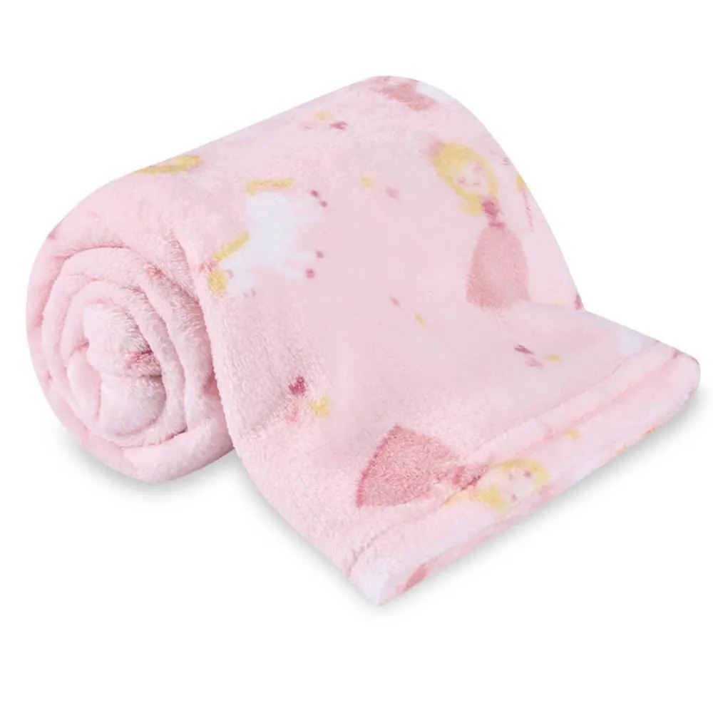 Manta de Bebê Microfibra 90X110 cm Baby 1 Peça - Princesa