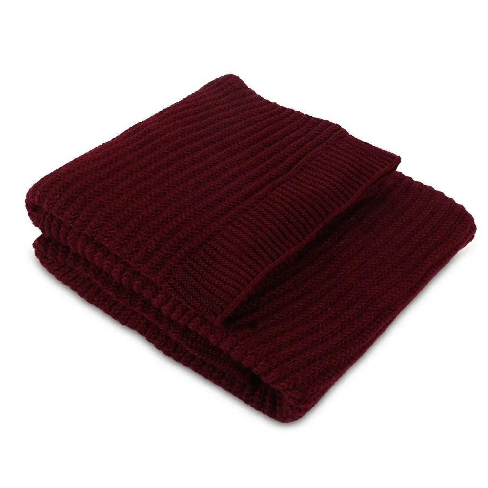 Manta Peseira em Tricô Elegance 1,00X2,00 - Marsala