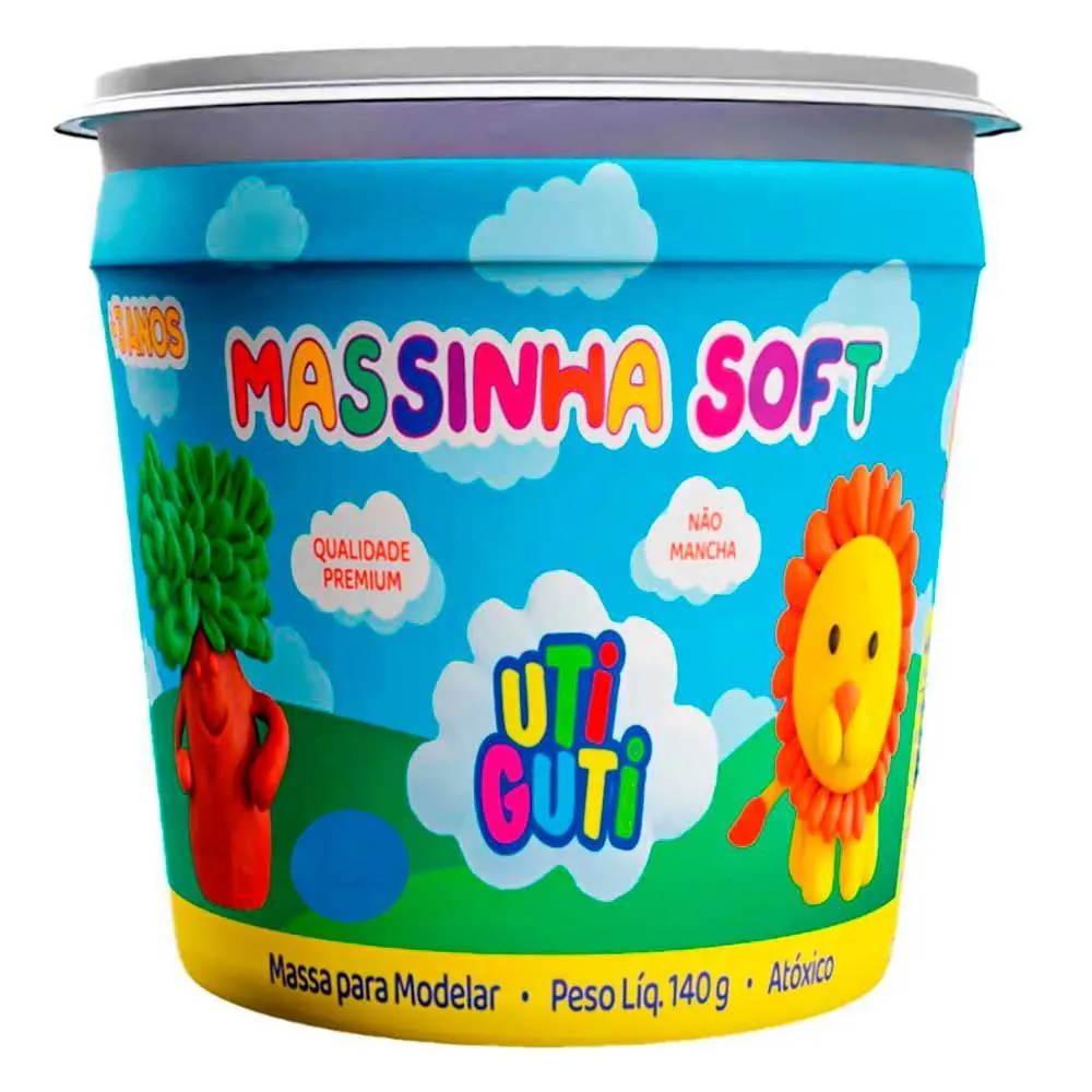 Massa de Modelar Pote 140G Uti Guti Canson - Azul