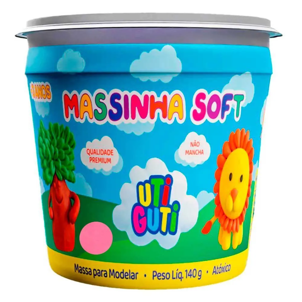 Massa de Modelar Pote 140G Uti Guti Canson - Rosa