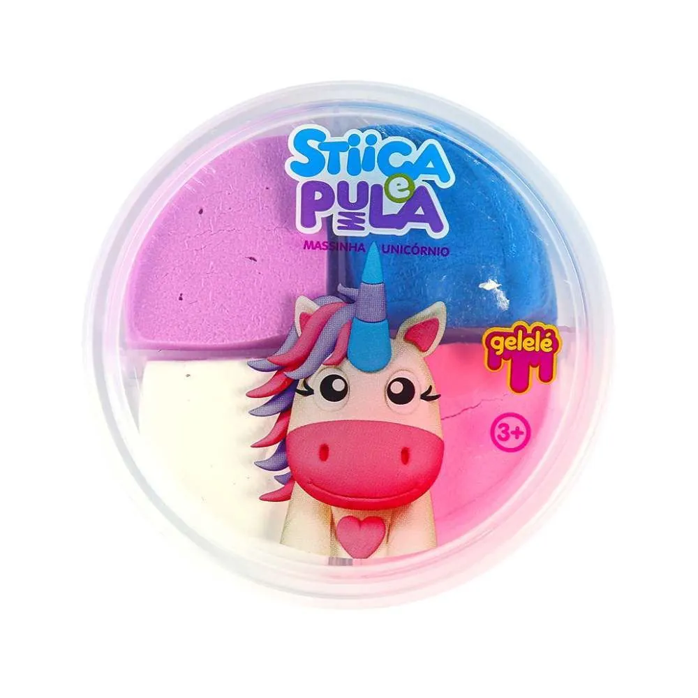Massinha Stiica e Pula Unicórnio 20G - Doce Brinquedo
