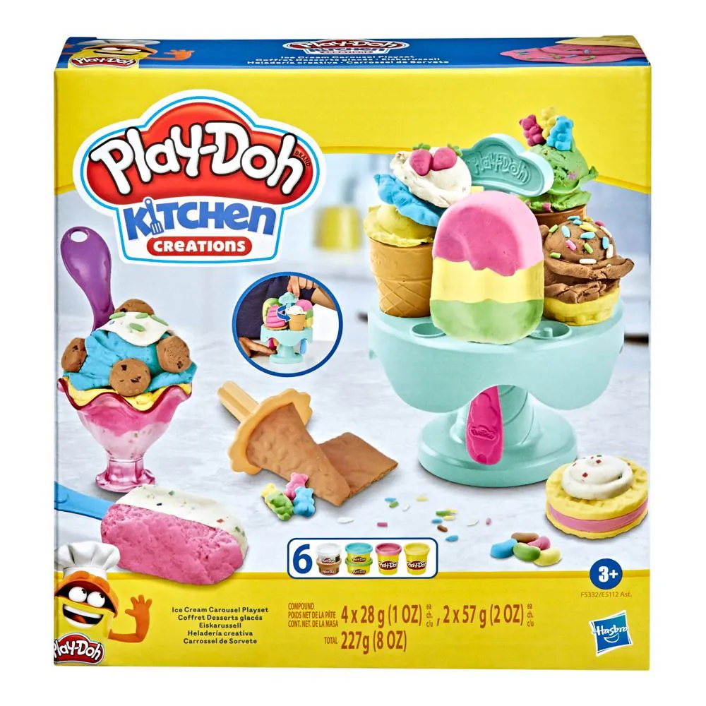 Massinha Play-Doh Carrossel de Sorvete Hasbro - F5332