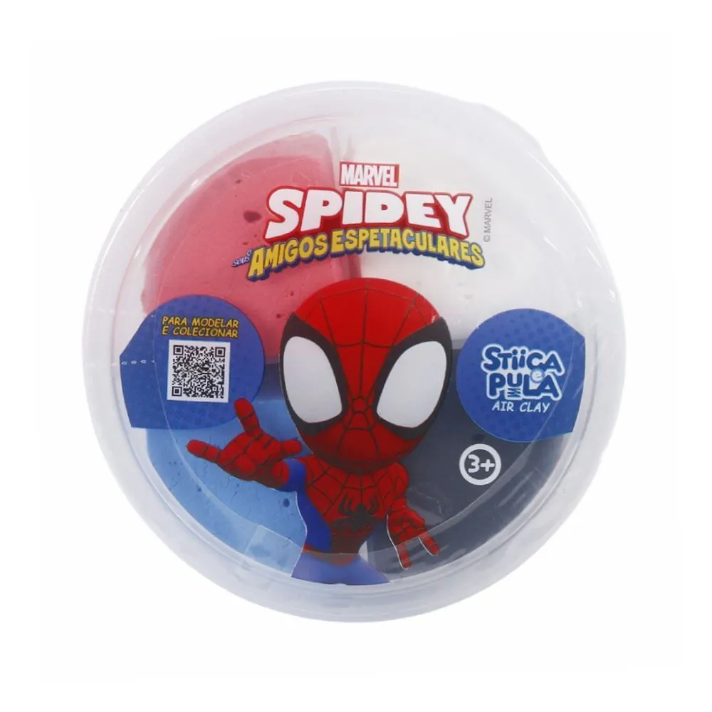 Massinha Stiica e Pula Spidey Amigos Espetaculares Doce Brinquedo - Sortido