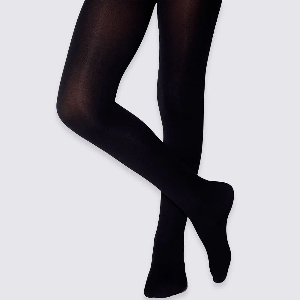 Meia-calça Infantil Fio 40 Opaca Lupo Preto