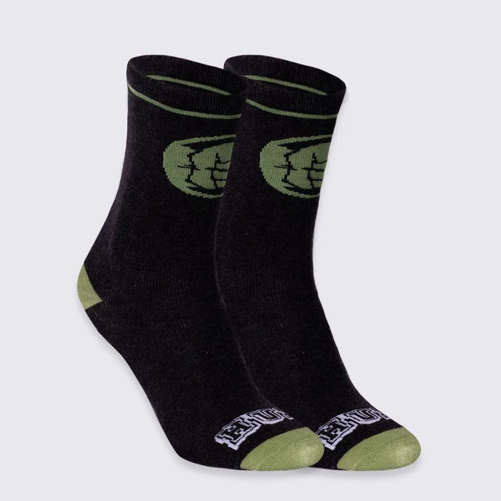 Meia Cano Longo Hulk Marvel - Cinza 39/43