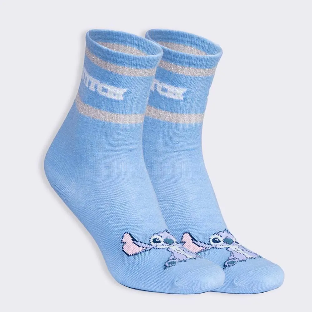 Meia Cano Longo Stitch Disney - 39/43