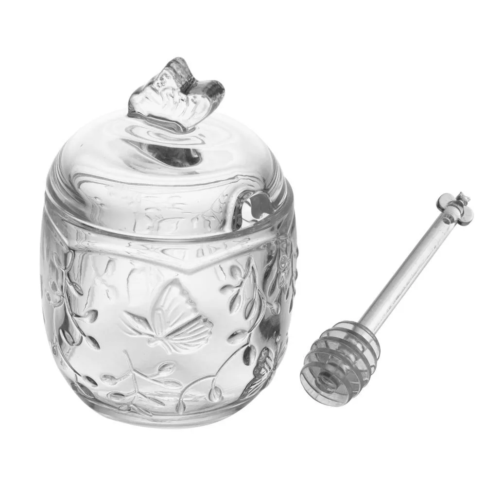Meleira com Pegador em Vidro New Butterfly 250Ml Lyor - Transparente