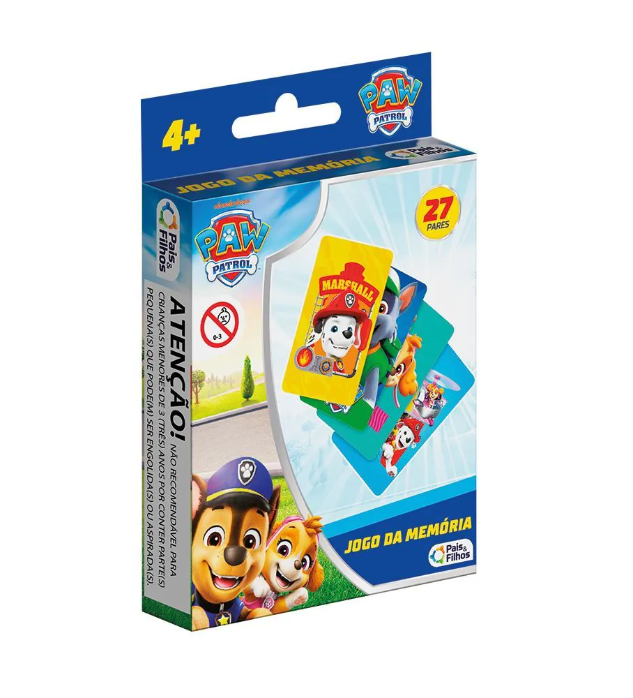Jogo da Memória Patrulha Canina Pais & Filhos