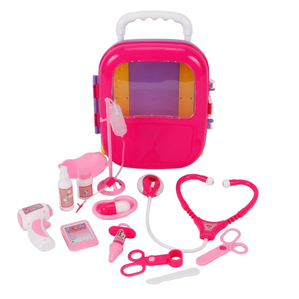 Mochila Carrinho de Médica Infantil Toys - Rosa