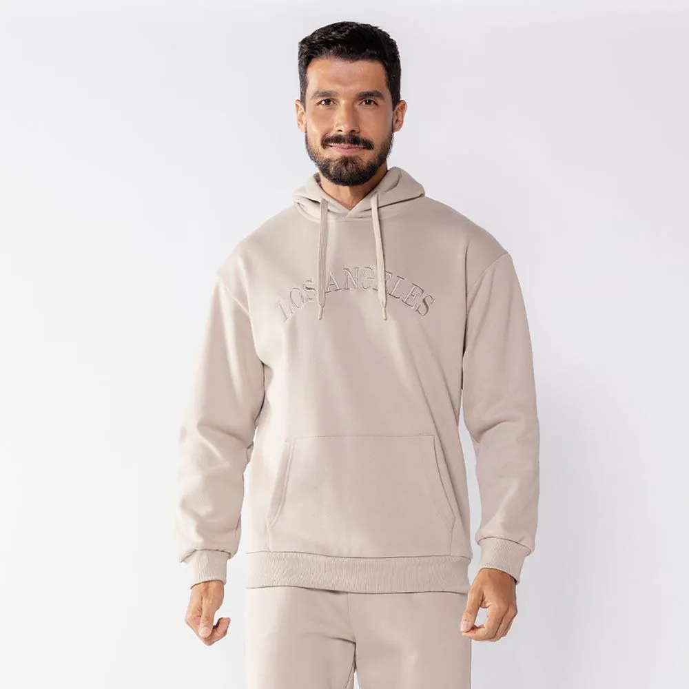 Moletom Masculino Bordado com Capuz Thing Chino
