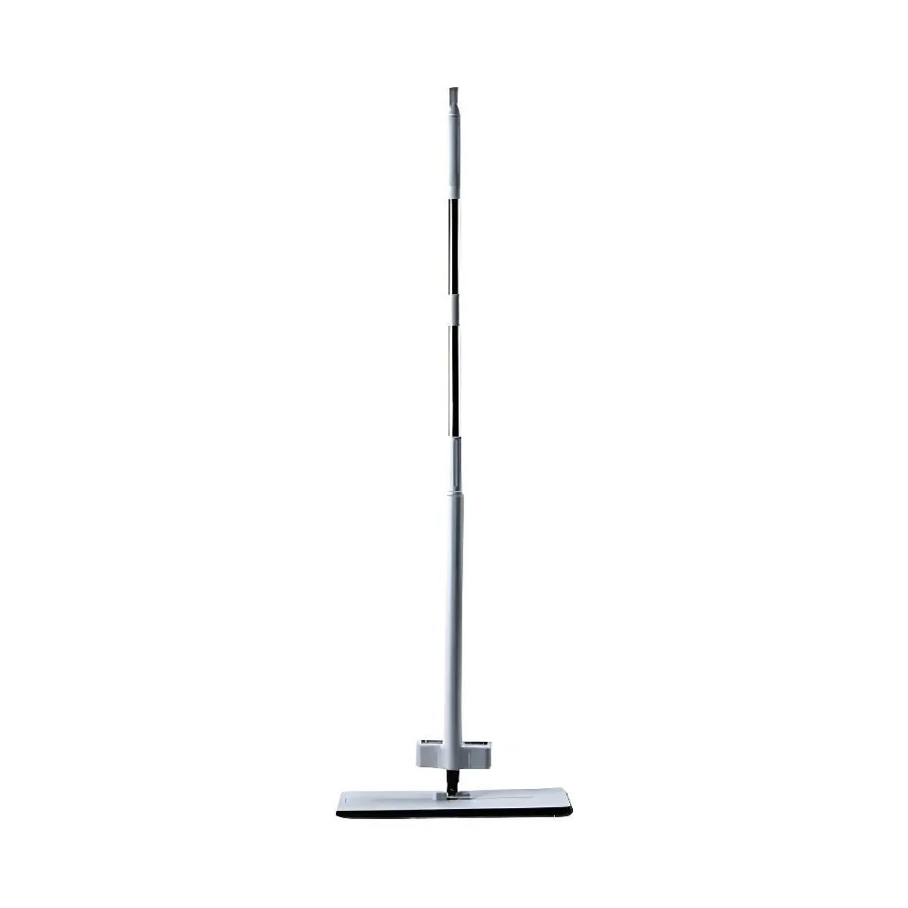 Mop Flat com Cabo Ajustável e Esfregão 129Cm - Branco e Prateado