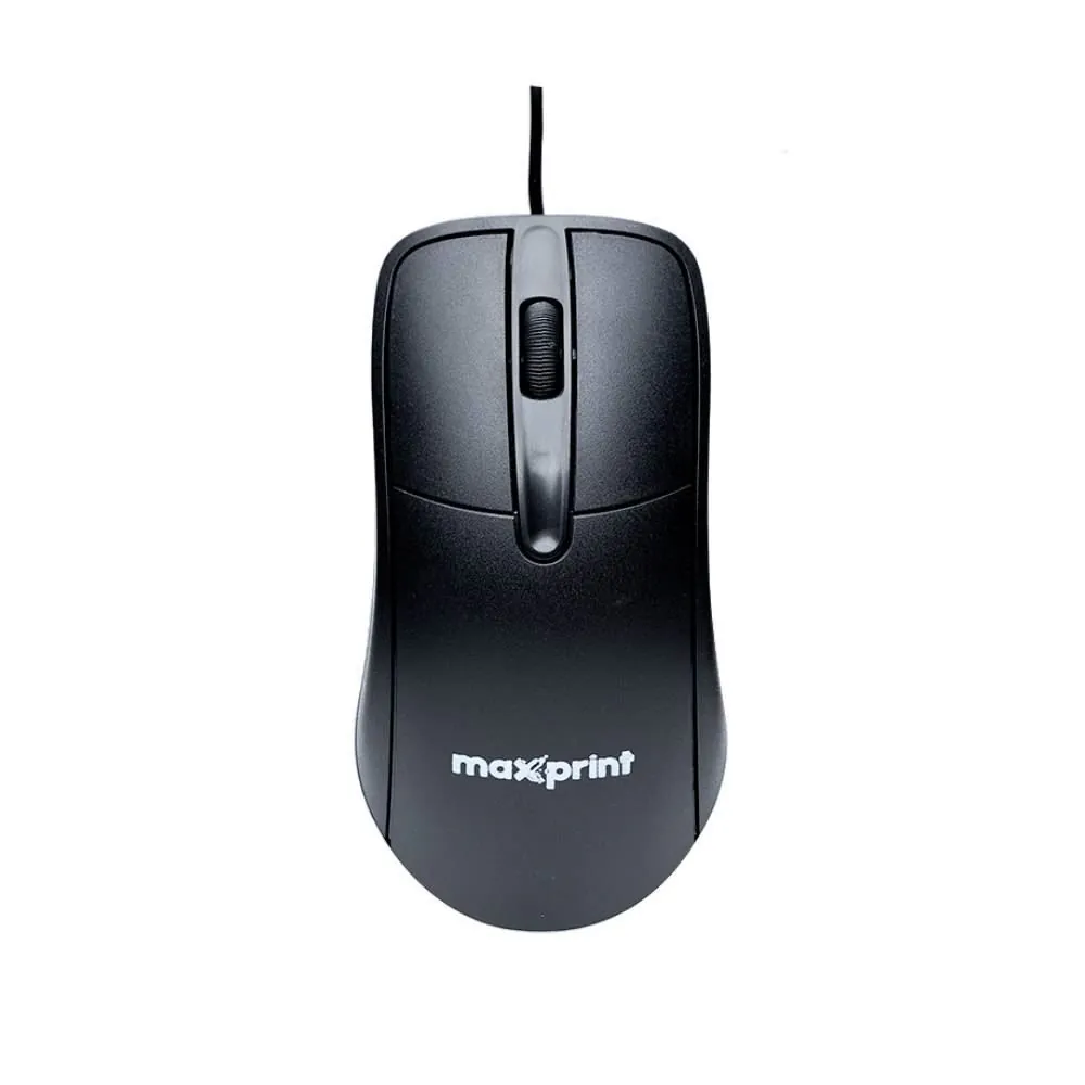 Mouse Maxprint Officeeasy com Fio 1200 Dpi - Preto