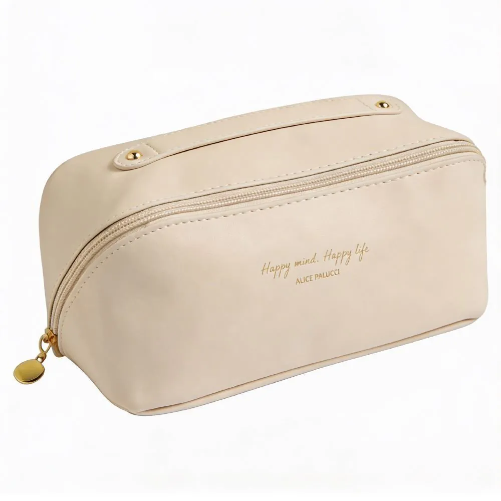 Necessaire Trapézio com Divisória Alice Palucci - Off White U