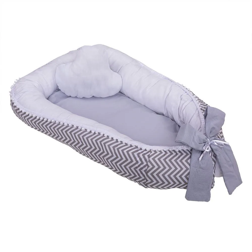Ninho Redutor 3 Peças Yoyo Baby - Chevron Cinza