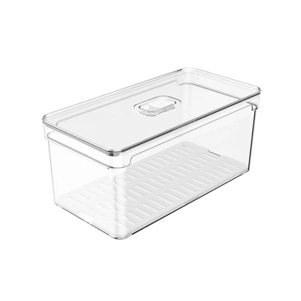 Organizador de Geladeira Martiplast Ou Clear Fresh 5 Litros - Transparente