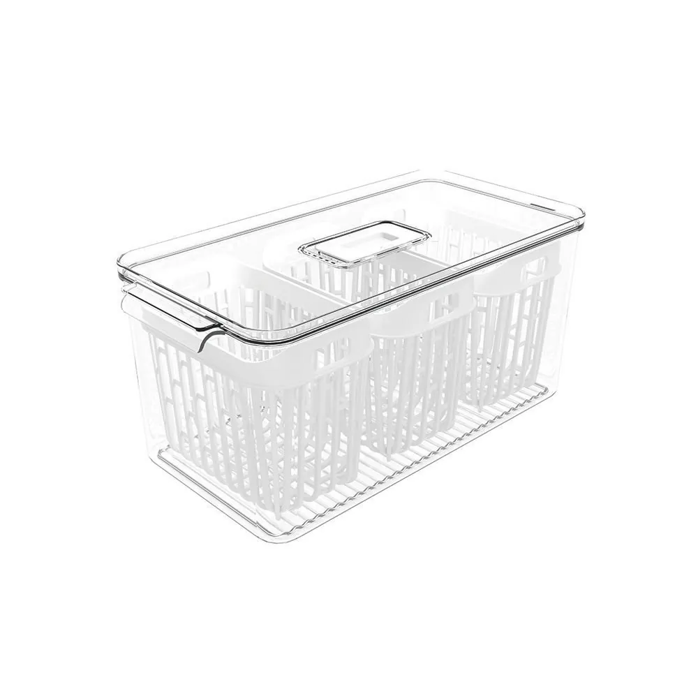 Organizador de Geladeira com Cesto Triplo Dry Coza 6 Litros