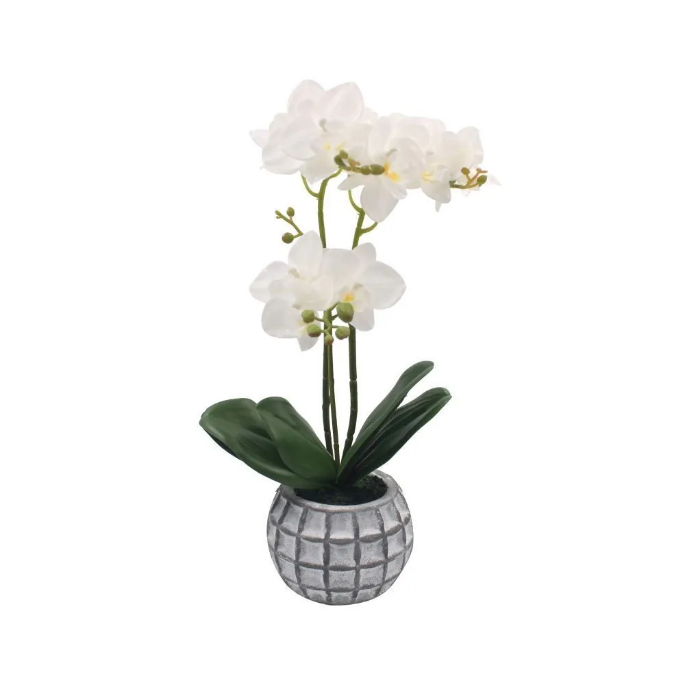 Orquídea Artificial com Vaso 40Cm - Sortido