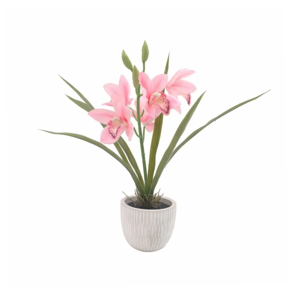 Orquídea Artificial com Vaso 30 Cm - Sortido