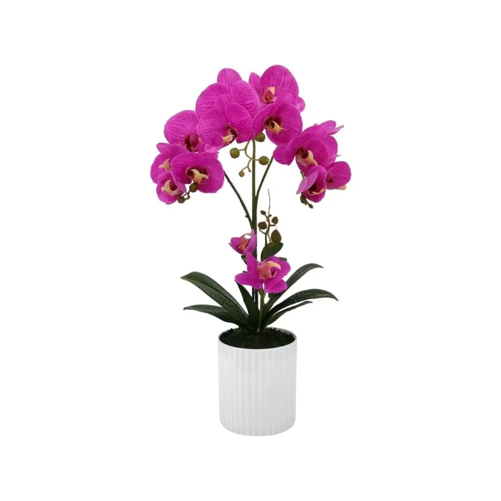 Orquídea Artificial com Vaso 55Cm - Sortido
