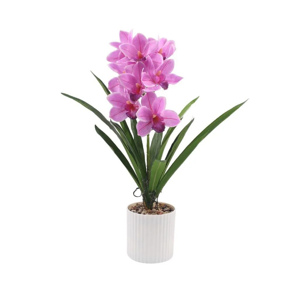 Orquídea Artificial com Vaso 58Cm - Sortido