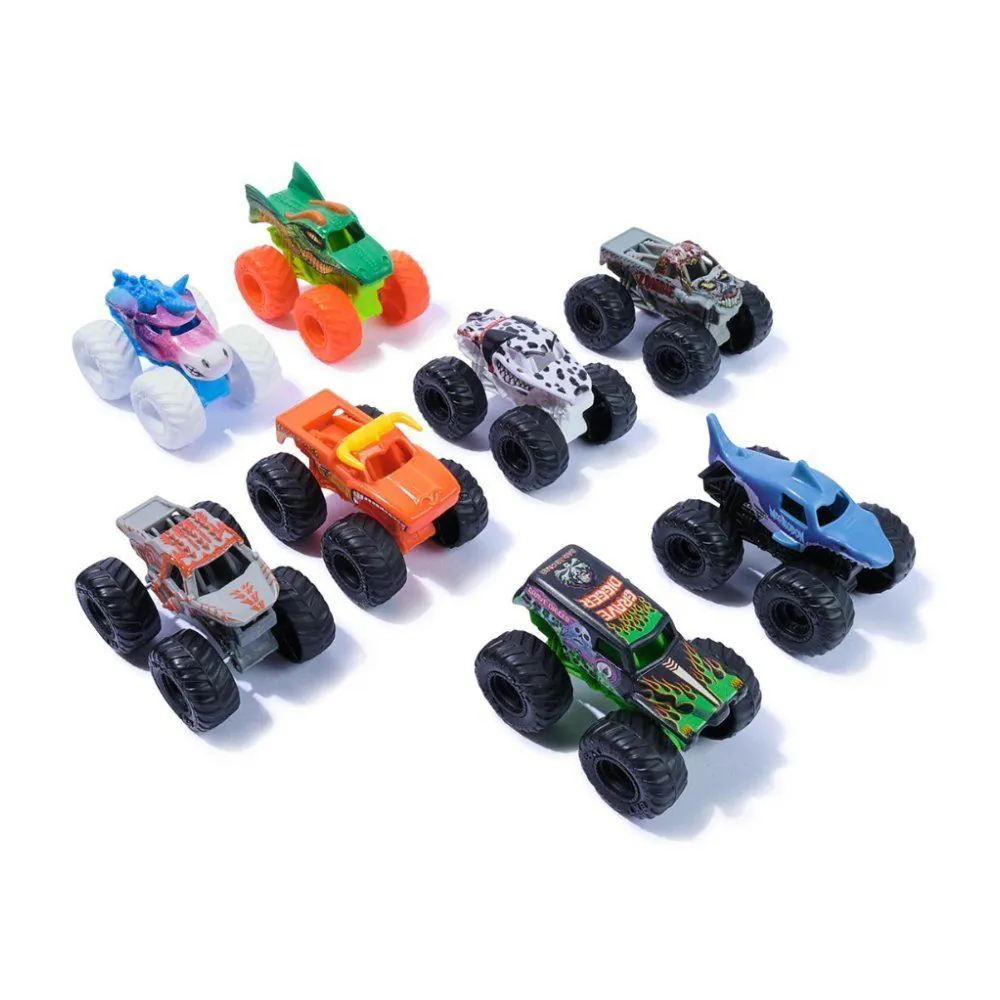 Kit com 8 Veículos Monster Jam Sunny