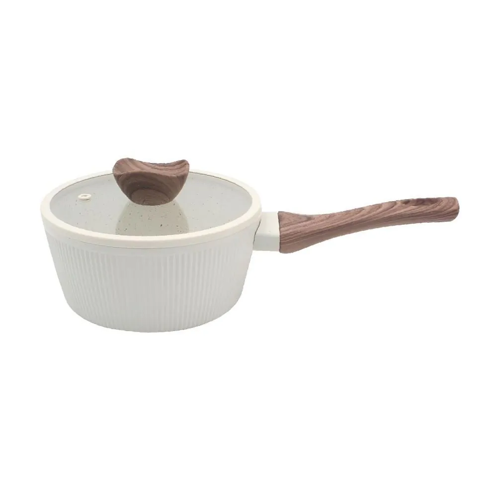 Panela com Tampa Elegance de Indução 18Cm - Baunilha