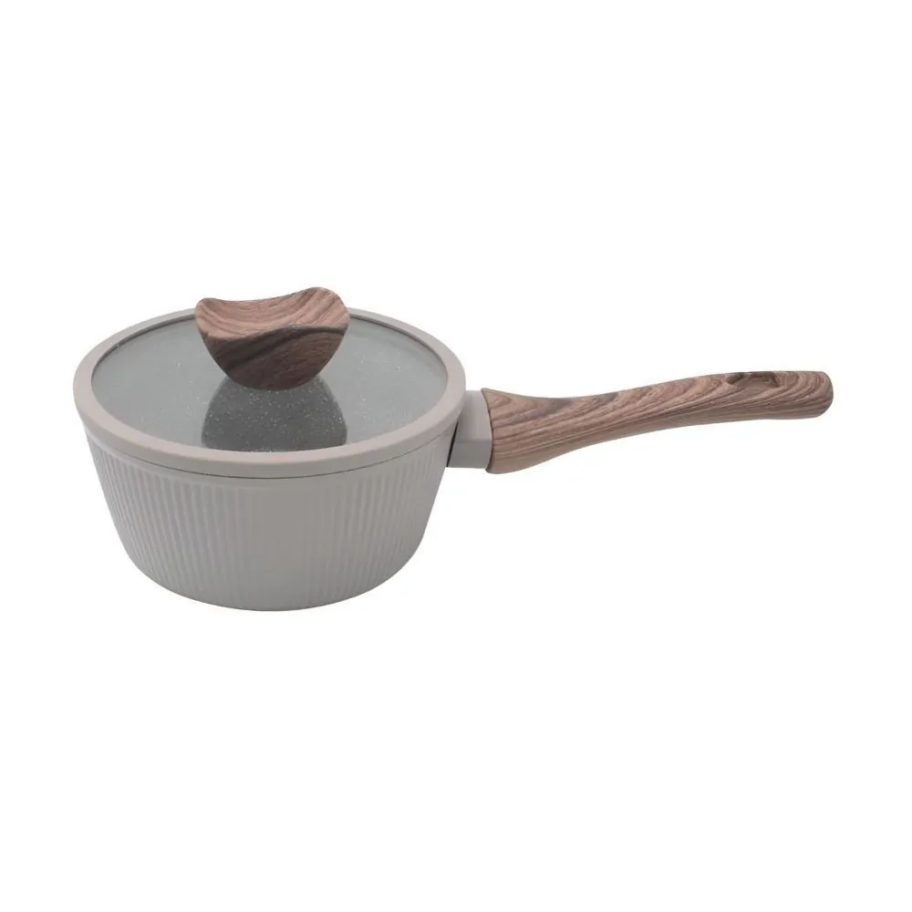 Panela com Tampa Elegance de Indução 18Cm - Chocolate