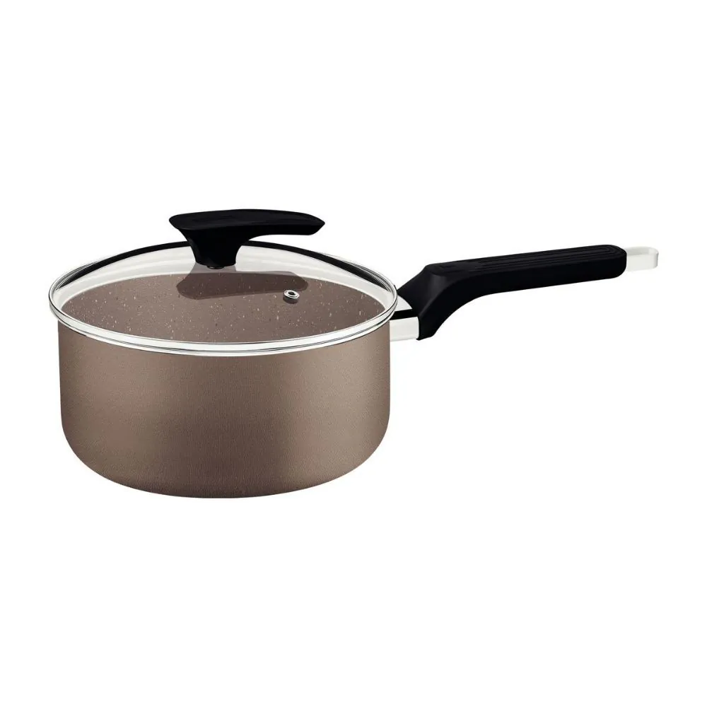 Panela com Tampa Tramontina Milazzo 18Cm - Amêndoa