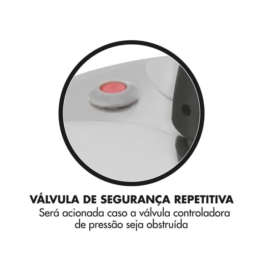Panela de Pressão Original+ Fechamento Interno Clock - 4,5 Litros