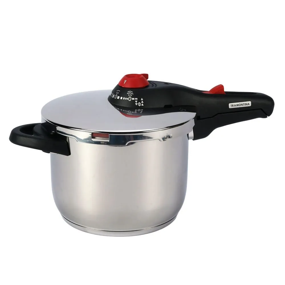 Panela de Pressão Solar Indução 6 Litros Tramontina - Inox